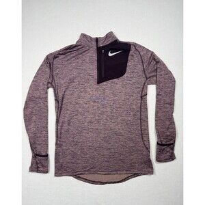 Nike Running Dri-Fit 1/2 Zip Pullover Purple Long Sleeve Top Women’s Small